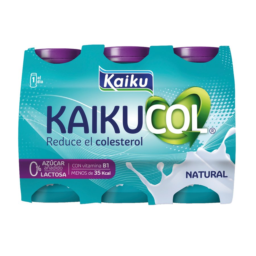 Leche fermentada natural azucarada Kaiku sin lactosa pack de 8 unidades de  125 g.