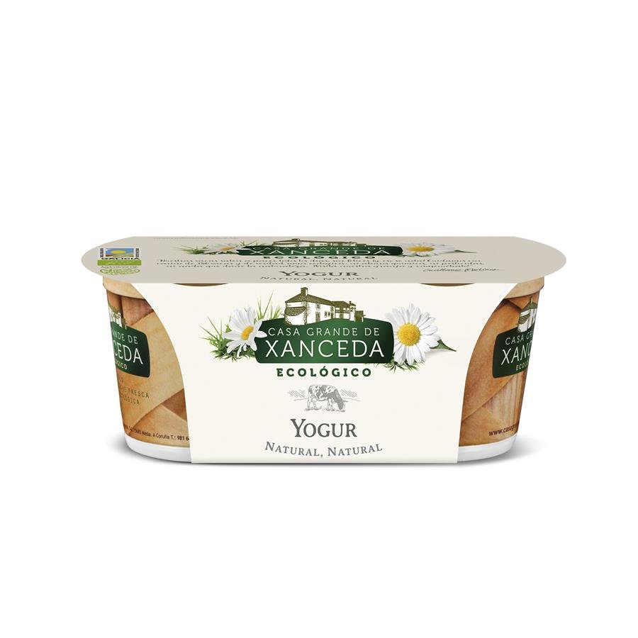 Yogur CASA GRANDE DE XANCEDA cremoso ecológico natural 2x125 g
