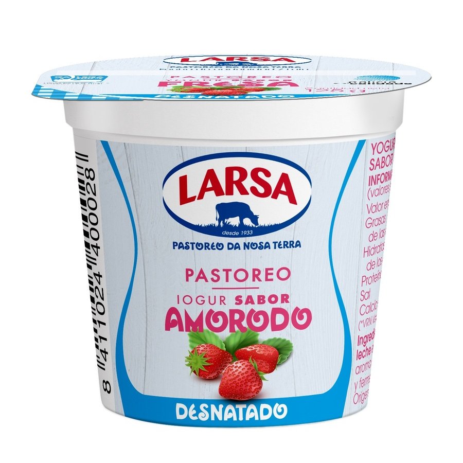 Yogur LARSA desnatado sabor fresa 125 g