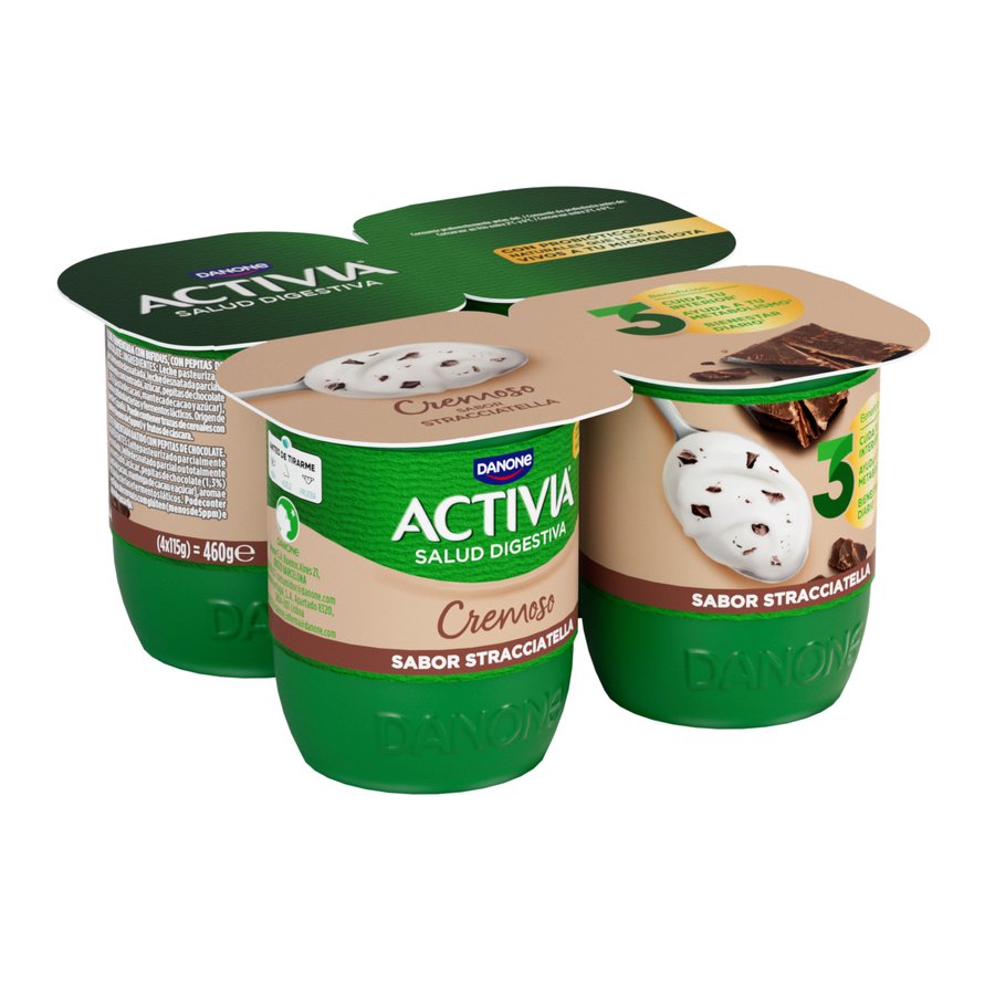 Bifidus ACTIVIA DANONE cremoso straciatella 4x115 g