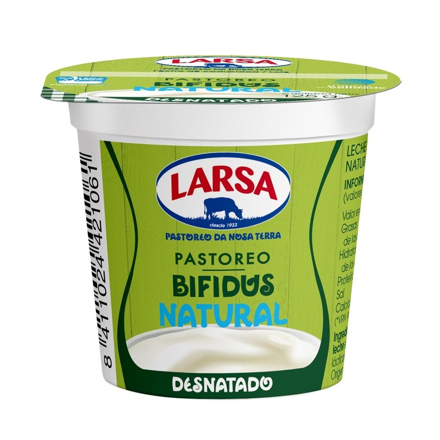 Leche fermentada LARSA desnatada natural 125 g