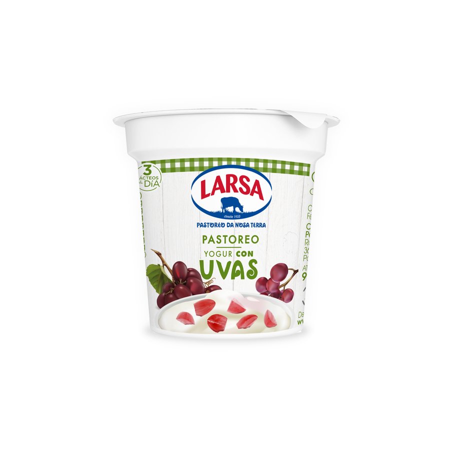 Yogur LARSA con uvas vaso 125 g
