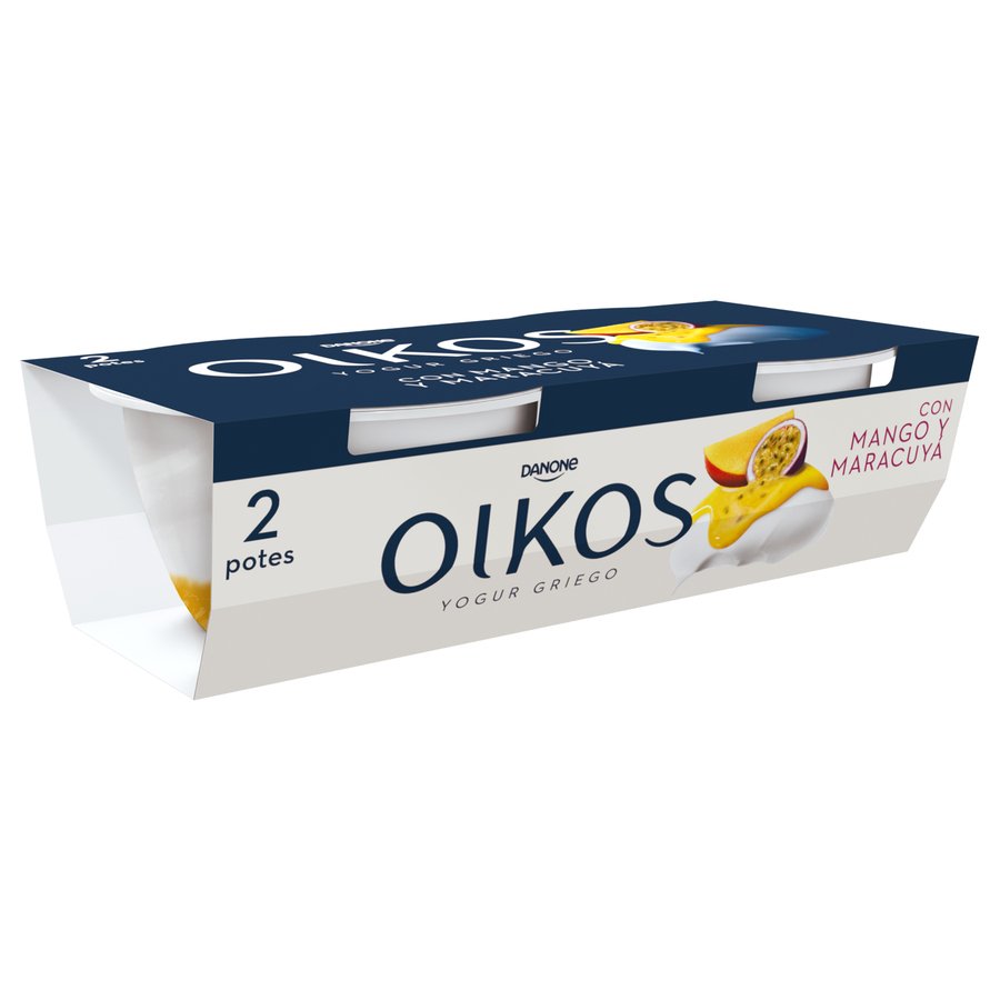 Yogur OIKOS DANONE mango maracuyá 2x110 g