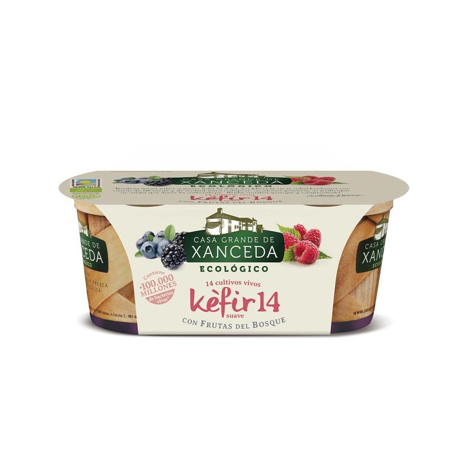 Kéfir frutas bosque eco XANCEDA 2x125 g