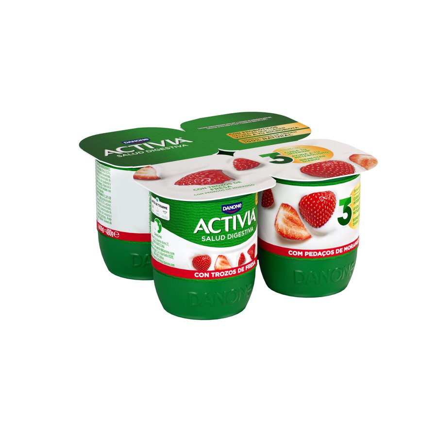 Bífidus ACTIVIA DANONE con fresas 4x120 g
