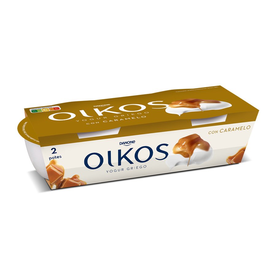 Yogur OIKOS DANONE caramelo 2x110 g