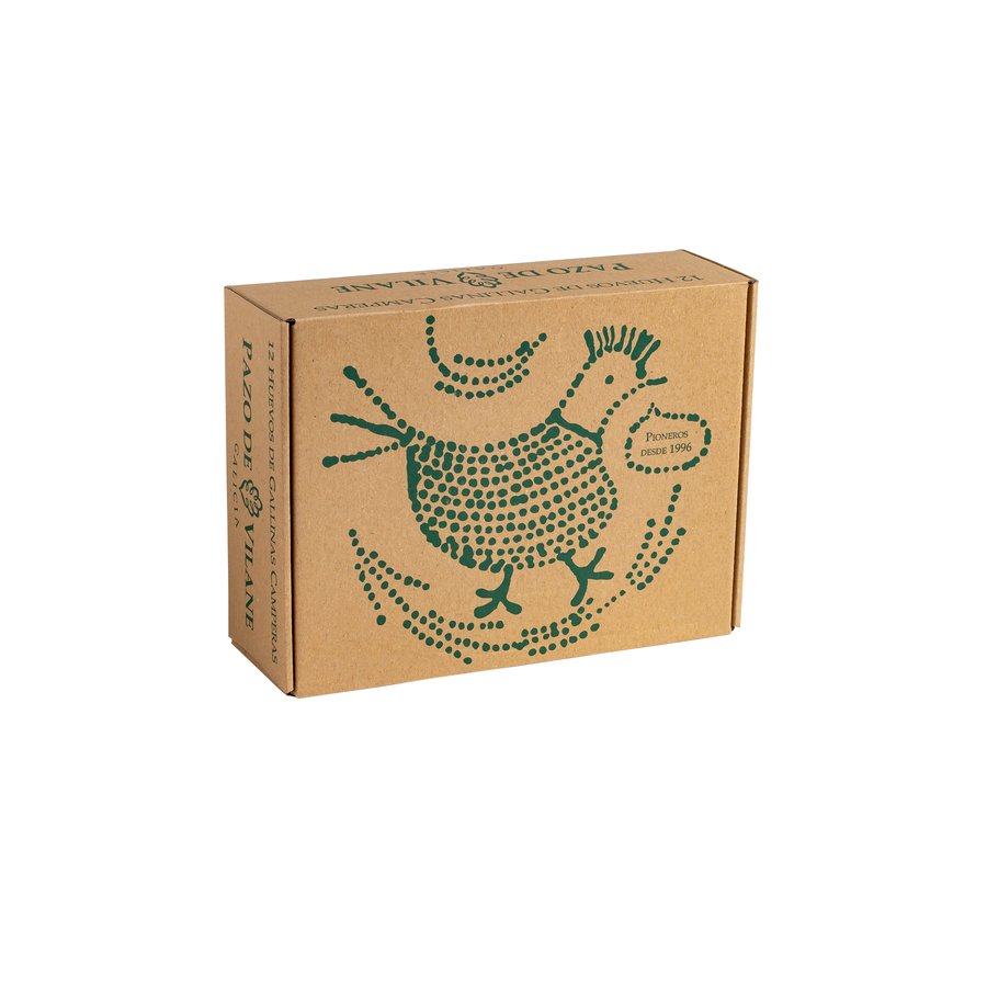 Huevos de gallinas en libertad PAZO DE VILANE M/L 12 unidades  (LIBRES DE JAULA)