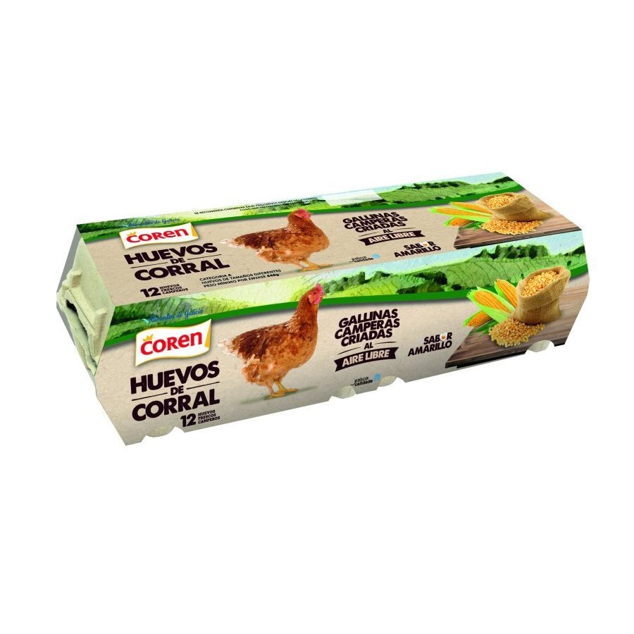 Huevos camperos COREN M 12 unidades  (LIBRES DE JAULA)