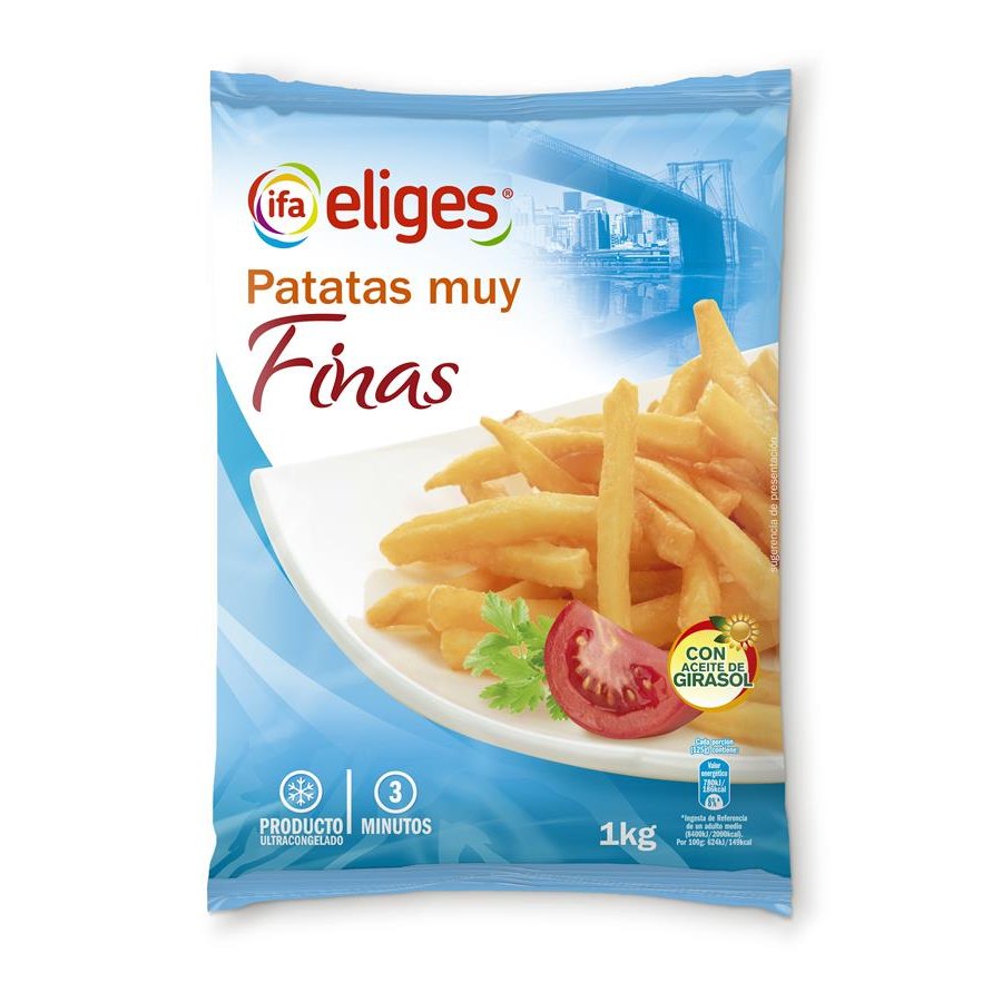 Patatas muy finas congeladas IFA ELIGES bolsa 1 kg