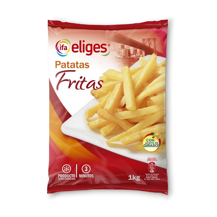Patatas fritas 9/9 congeladas IFA ELIGES bolsa 1 kg