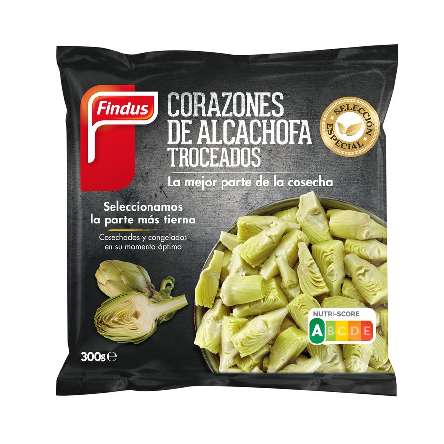 Corazones de alcachofa troceados FINDUS 300 g