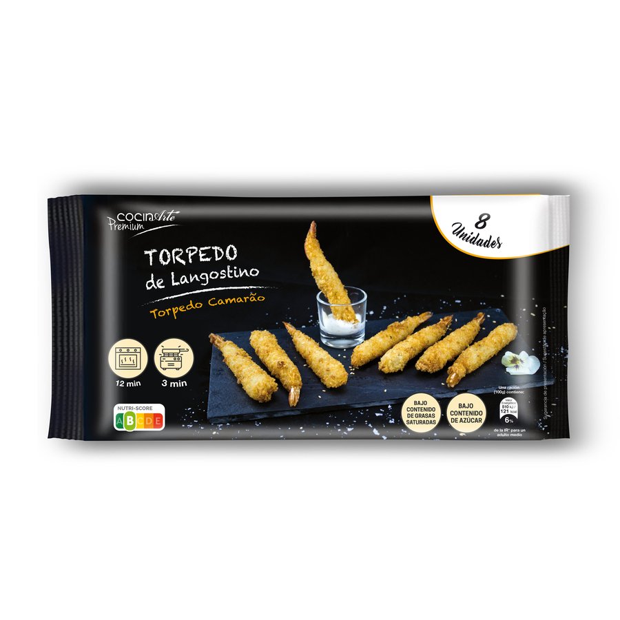 Torpedo de langostino COCINARTE 8 unidades 200 g