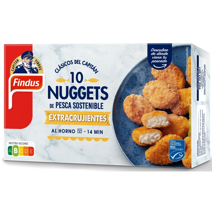 Nuggets extra crujientes Pesca Sostenible FINDUS 245 g