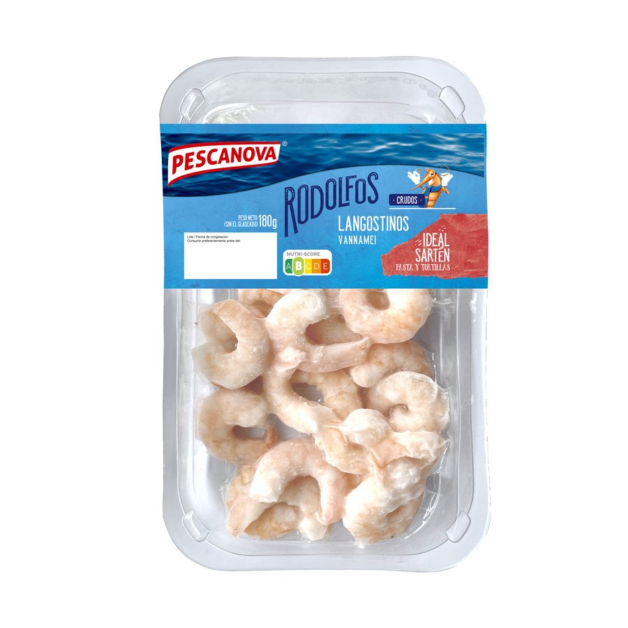 Langostino crudo pelado grande PESCANOVA 180 g