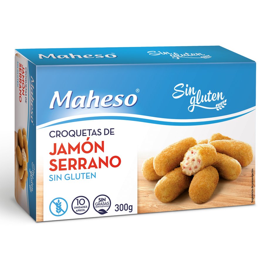 Croquetas jamón sin gluten MAHESO 300 g