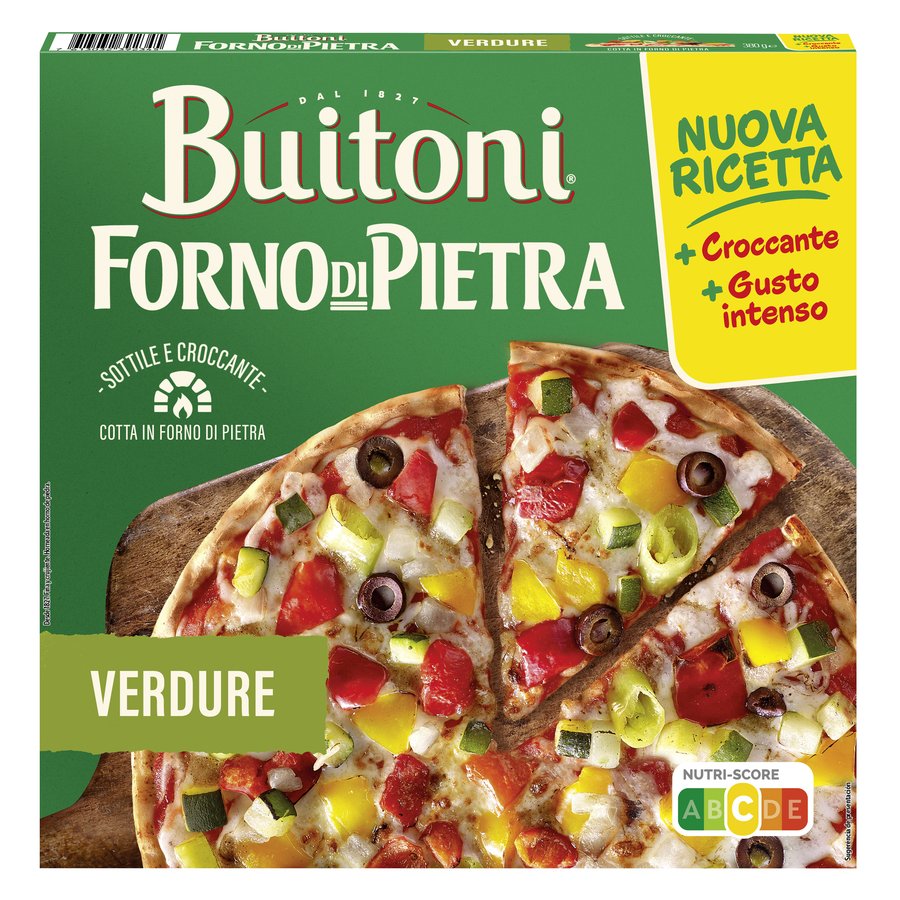 Pizza congelada BUITONI forno di pietra vegetale 380 g