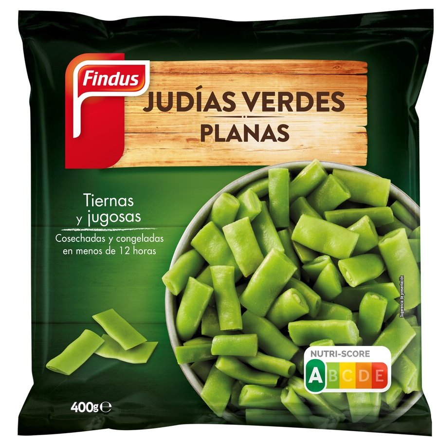 Judías verdes planas congeladas FINDUS 400 g