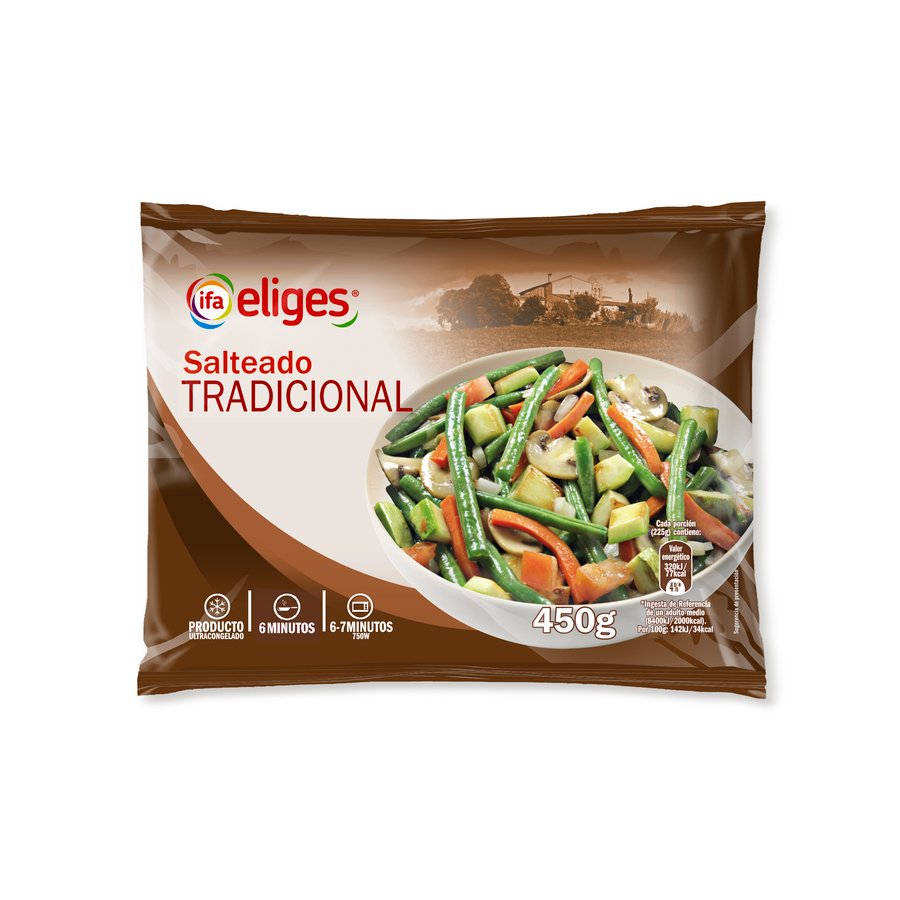 Salteado tradicional congelado IFA ELIGES 450 g pn