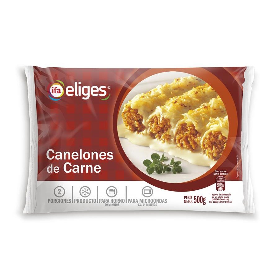 Canelones carne IFA ELIGES 500 g