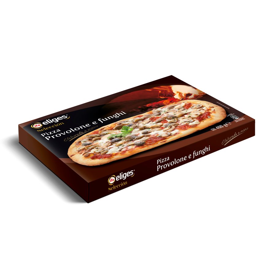 Pizza congelada provolone e funghi IFA ELIGES selección 400 g