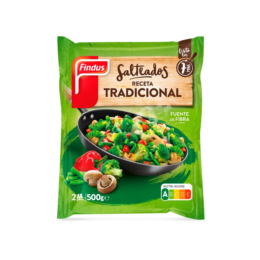 Salteado verduras tradicional congelado FINDUS 500 g
