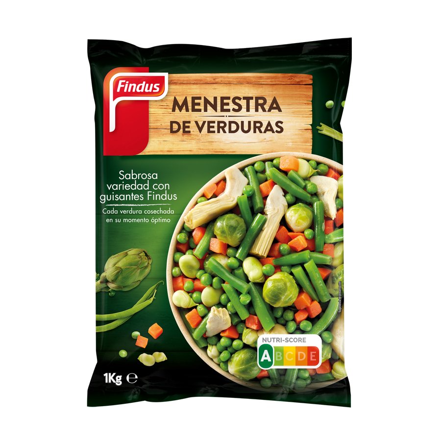 Menestra congelada FINDUS bolsa 1 kg