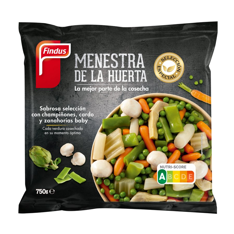 Menestra de la huerta congelada FINDUS 750 g
