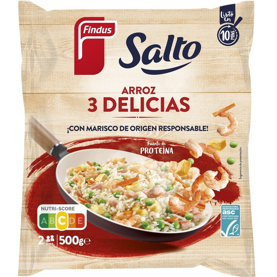 Salto arroz 3 delicias tradicional FINDUS 500 g