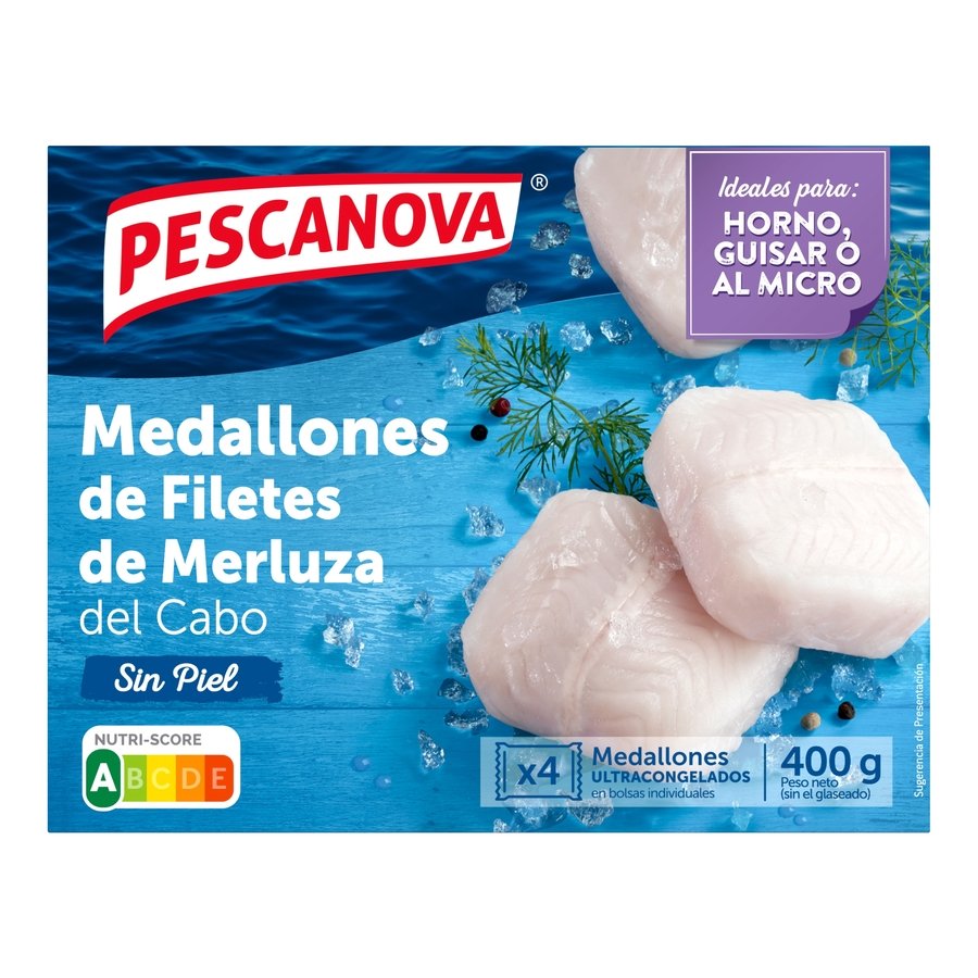 Medallones filete merluza del Cabo PESCANOVA 400 g pne