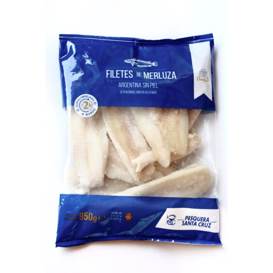 Filete de merluza argentina sin piel PESQUERA STA.CRUZ 850 g