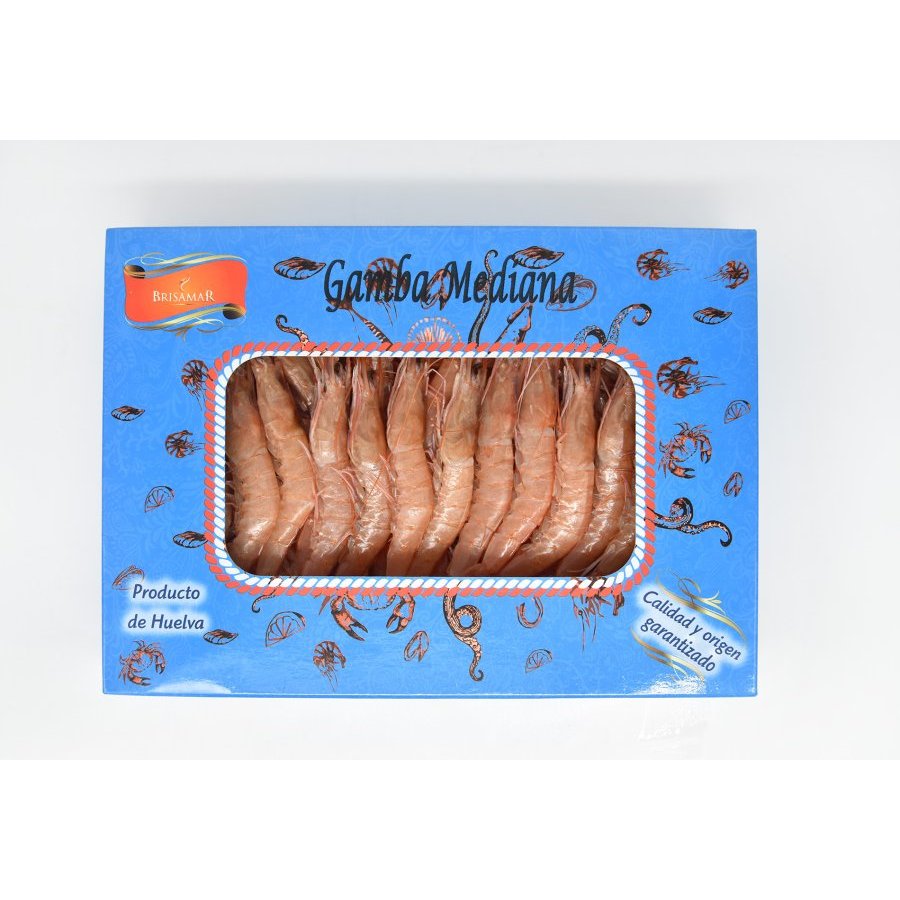 Gamba cruda congelada 135 piezas/kilo BRISAMAR 450 g pn.