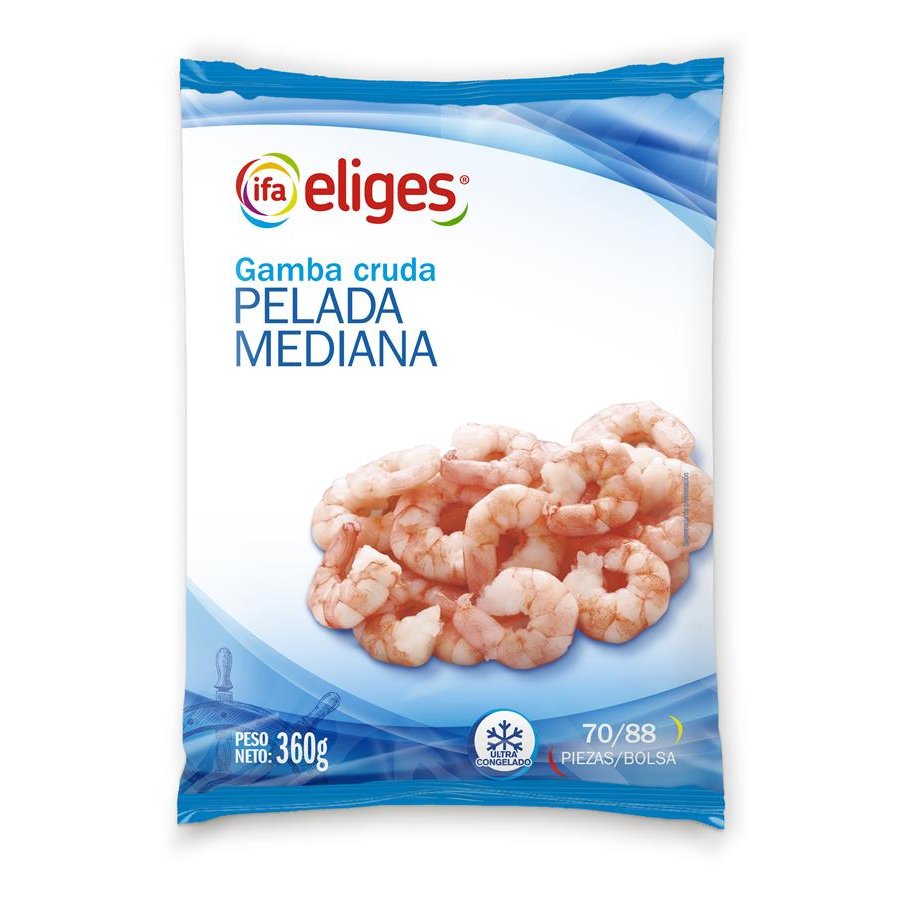 Gamba pelada mediana 70/88 IFA ELIGES 360 g pn