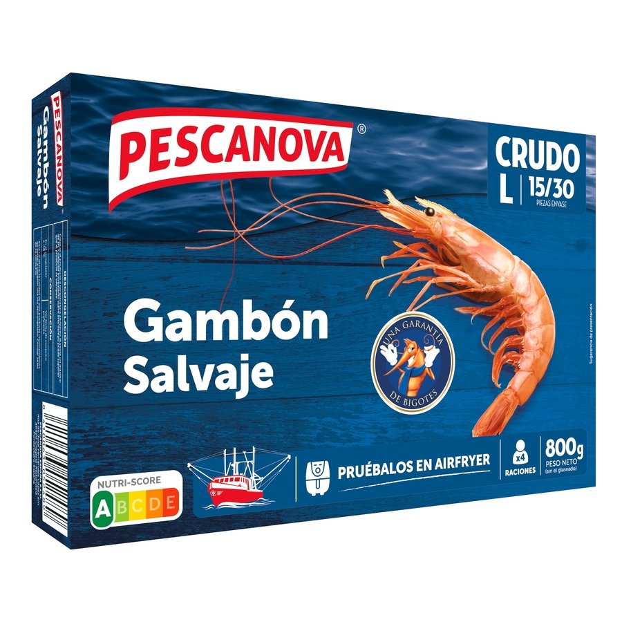 Gambón congelado PESCANOVA XL estuche 800 g pne.