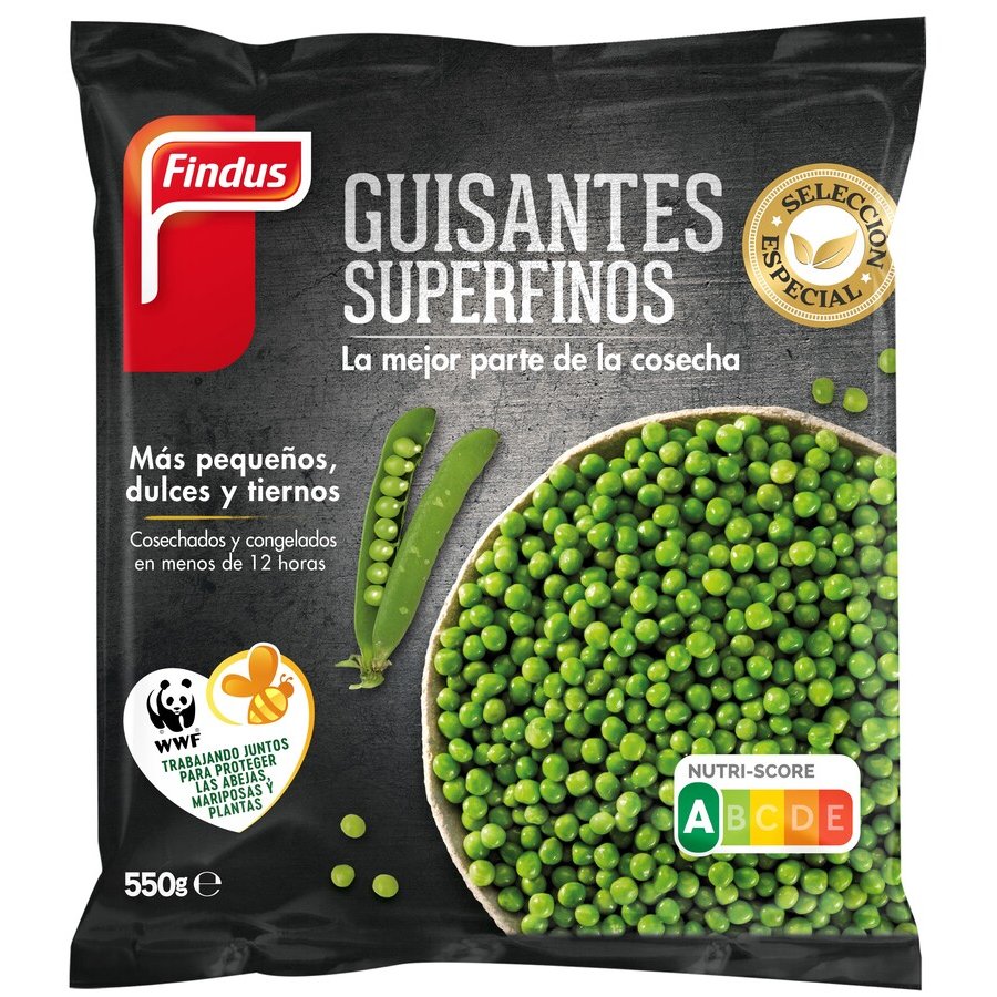 Guisantes superfinos FINDUS 550 g