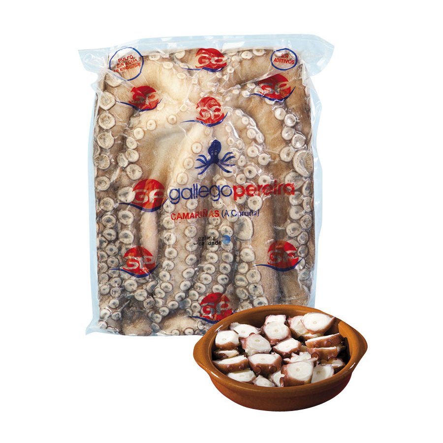 Pulpo congelado gallego natural GALLEGO PEREIRA (1-2k) kilo