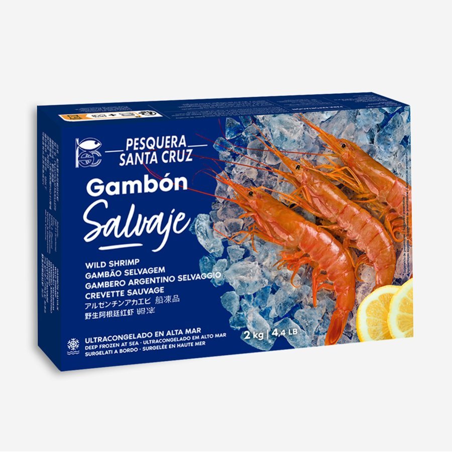 Gambón congelado PESQUERA SANTA CRUZ 20/30 L2 estuche 2 kg pn