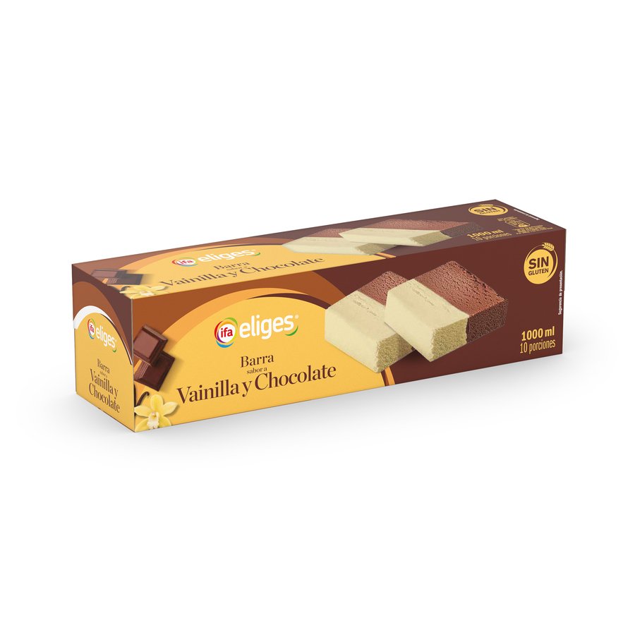 Helado barra vainilla chocolate IFA ELIGES 510 g