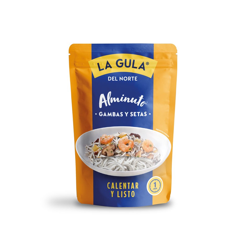 LA GULA del norte Alminuto setas con gambas 110 g