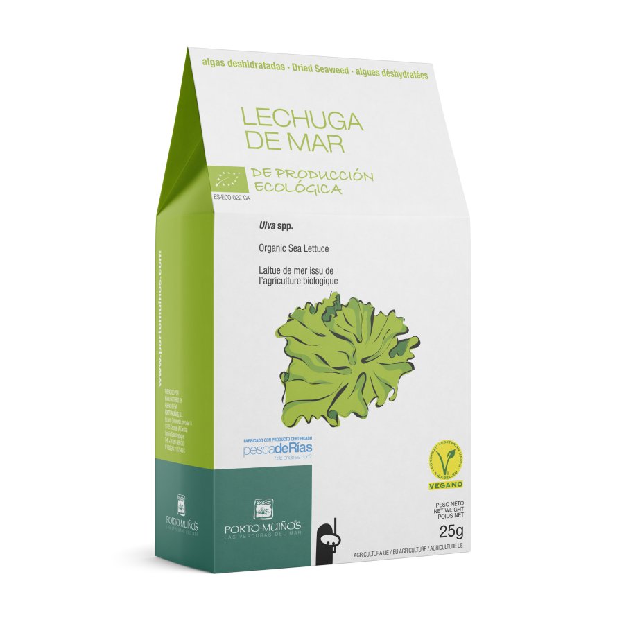 Algas deshidratadas ecológicas lechuga de mar 25 g
