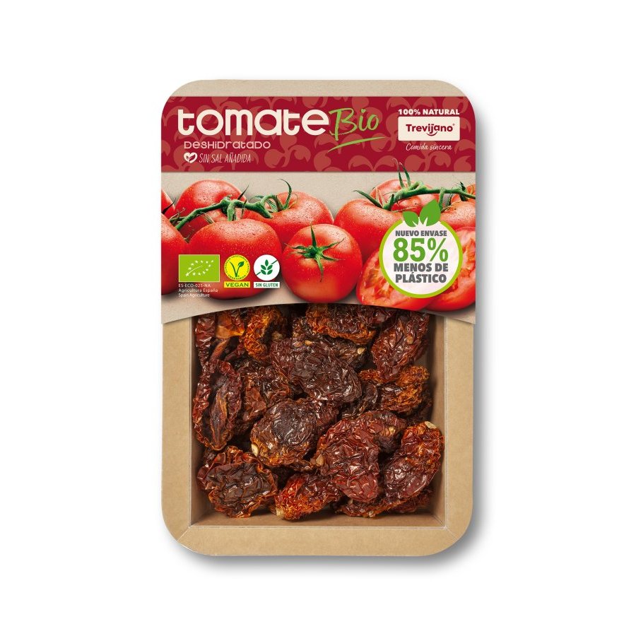 Tomate deshidratado bio TREVIJANO bandeja 70 g