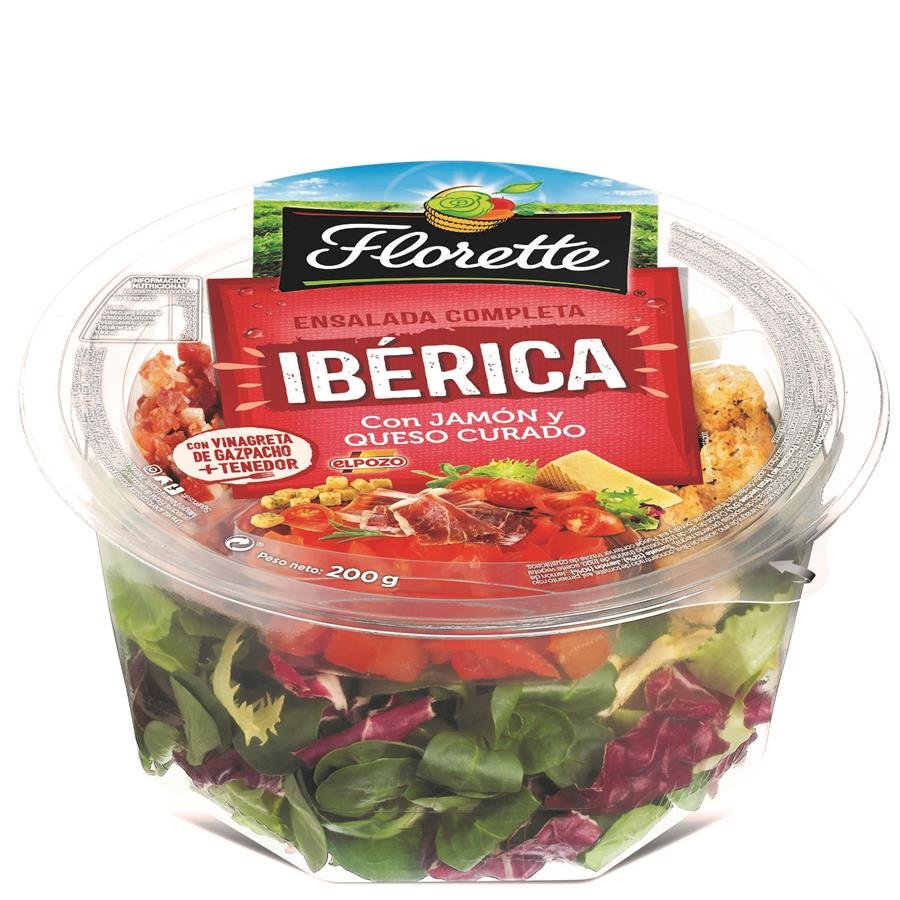 Ensalada completa ibérica FLORETTE barqueta 200 g
