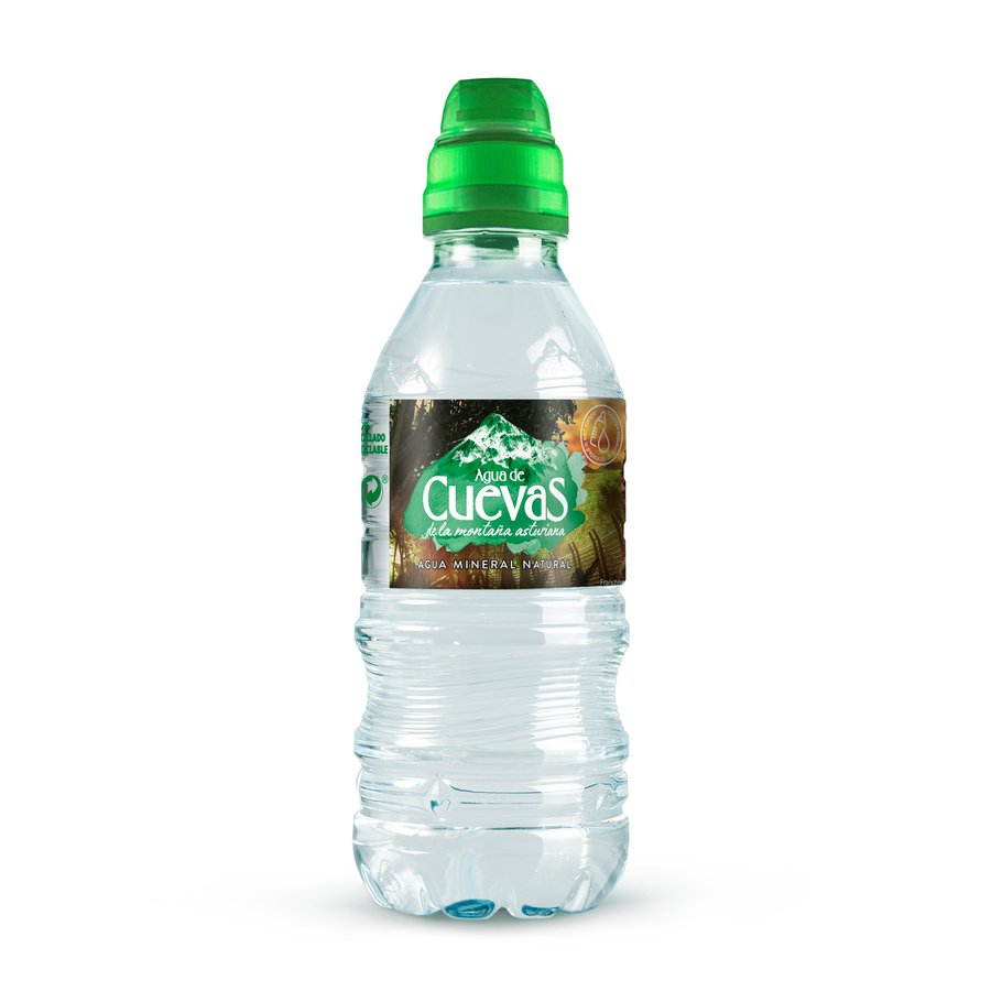 Agua sin gas AGUA DE CUEVAS tapón sport botella 33 cl.