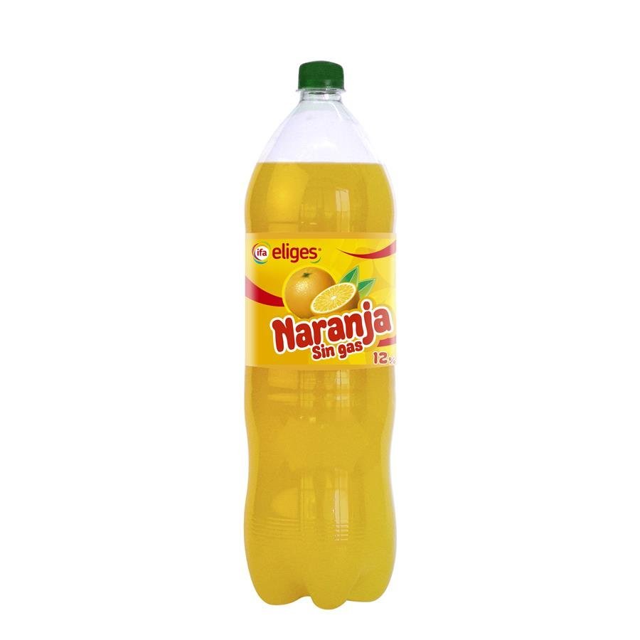 Refresco naranja sin gas 12% zumo IFA ELIGES 1,5 l