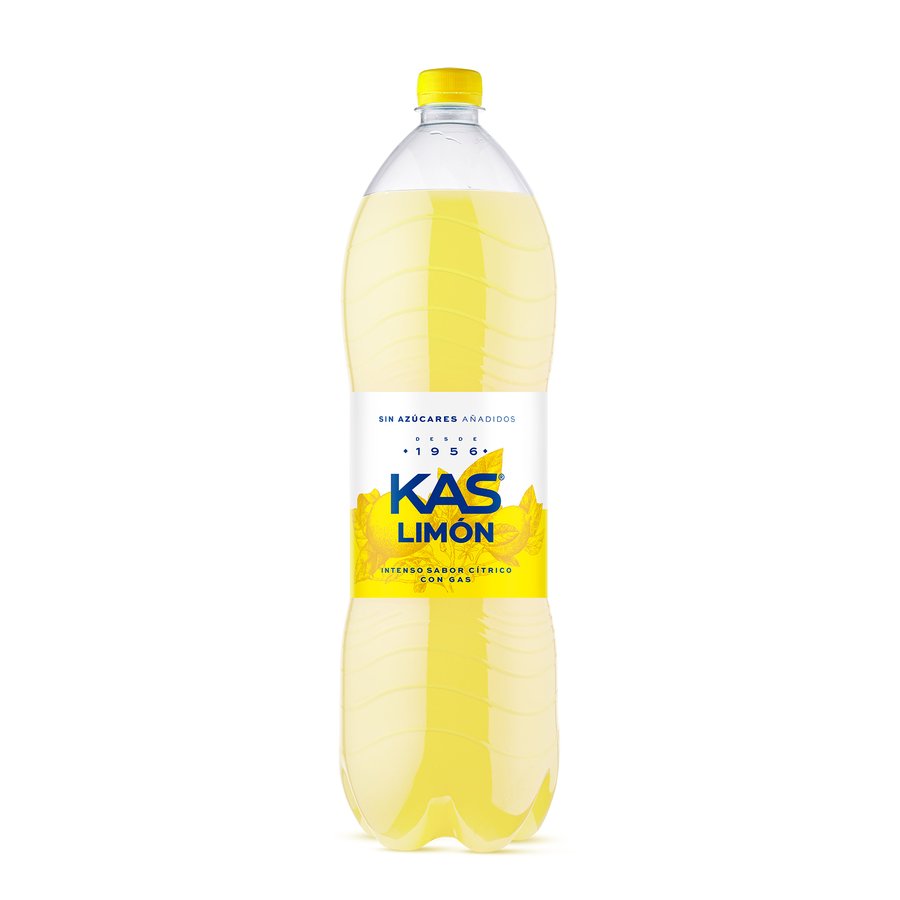 Refresco KAS limón sin azúcares añadidos botella 2 l