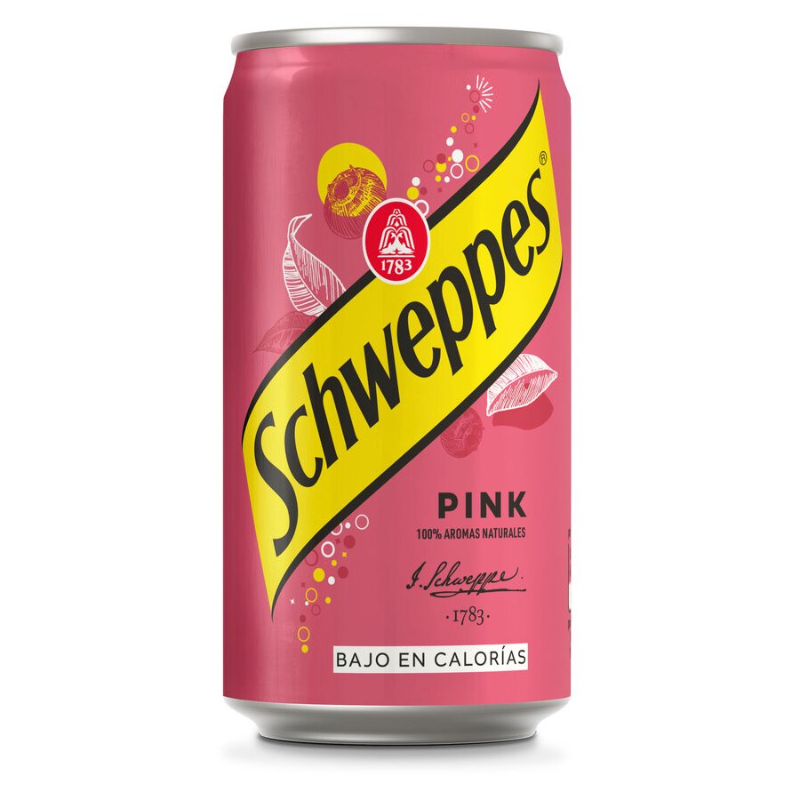 Tónica SCHWEPPES Pink lata 25 cl