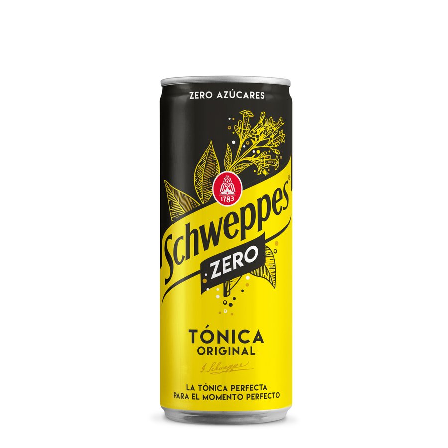 Tónica SCHWEPPES Zero lata 33 cl