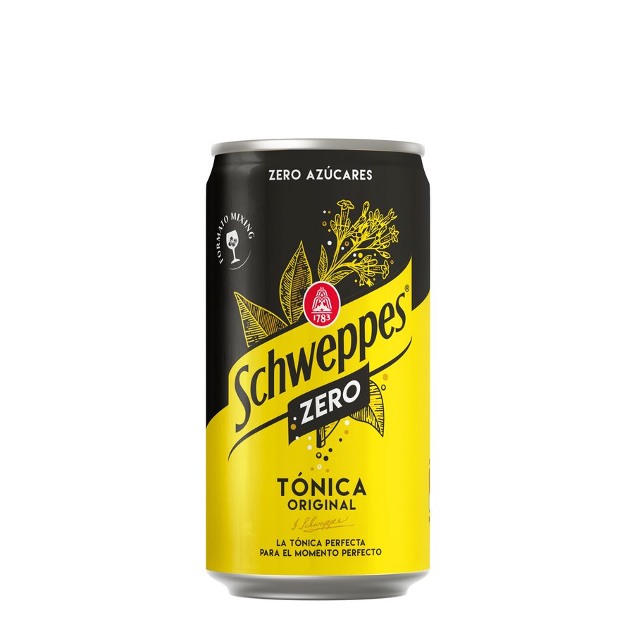 Tónica SCHWEPPES Zero lata 25 cl.