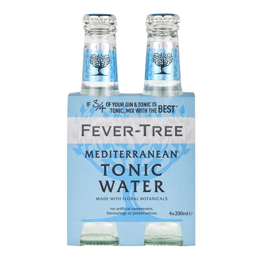 Tónica FEVER TREE mediterranean pack 4x200 ml