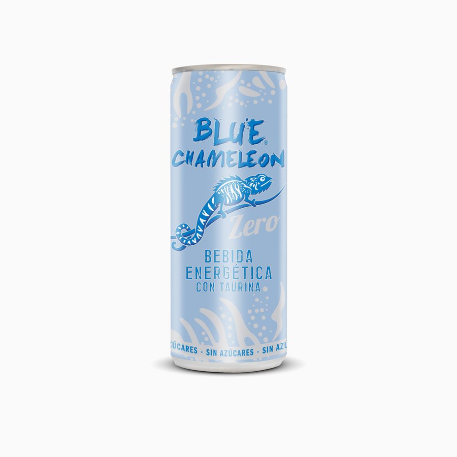 Bebida energética light BLUE CHAMELEON 25 cl