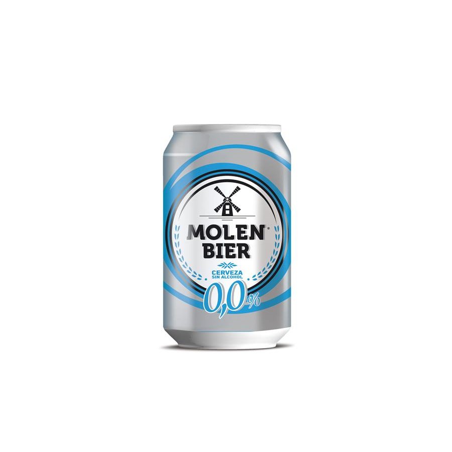 Cerveza rubia 0'0% MOLEN BIER lata 33 cl